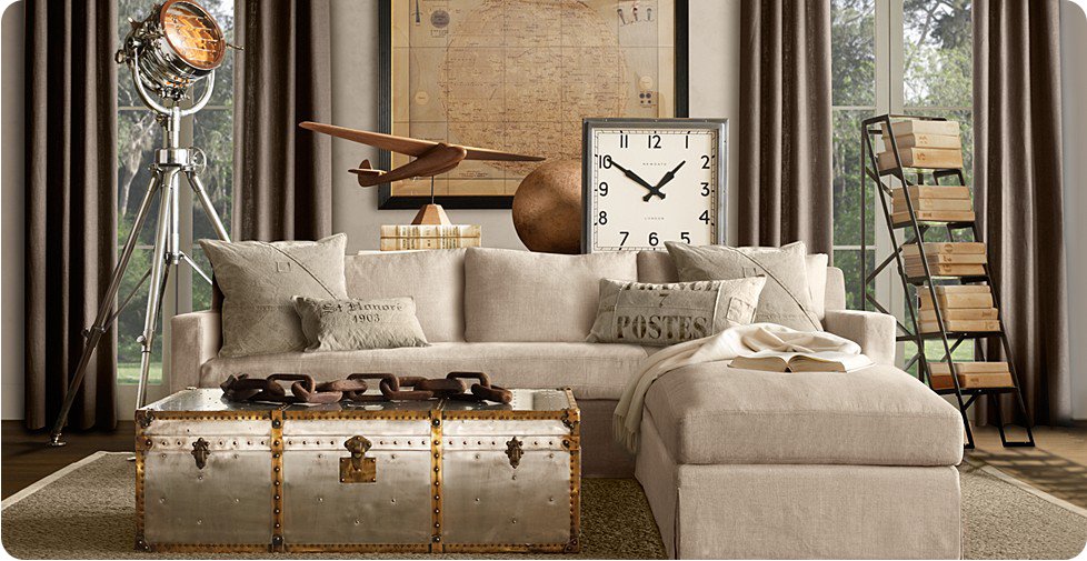 Salotto industrial chic: stile industriale idee da copiare per la ... Salotti industrial chic