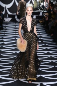 NEW YORK, NY - FEBRUARY 09: A model walks the runway at the Diane Von Furstenberg fashion show during Mercedes-Benz Fashion Week Fall 2014 at Lincoln Center on February 9, 2014 in New York City. (Photo by Neilson Barnard/Getty Images for Mercedes-Benz)