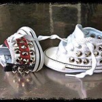converse bambina borchie