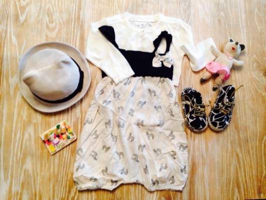 kiabi mini outfit zebra