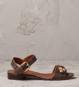 sandaletto ultraflat marrone mamme a spillo