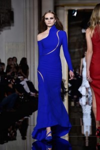 Atelier Versace abito blu mamme a spillo