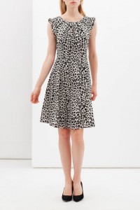 moda low cost autunno 2015 ovs abito animalier mamme a spillo