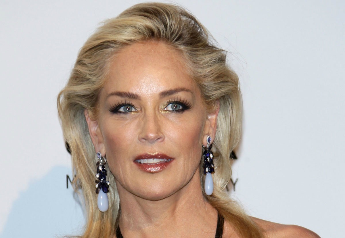 SHARON STONE at amfAR Milano 2012 at Milan Fashion Week
