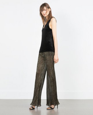 look per le feste zara top pantaloni mamme a spillo