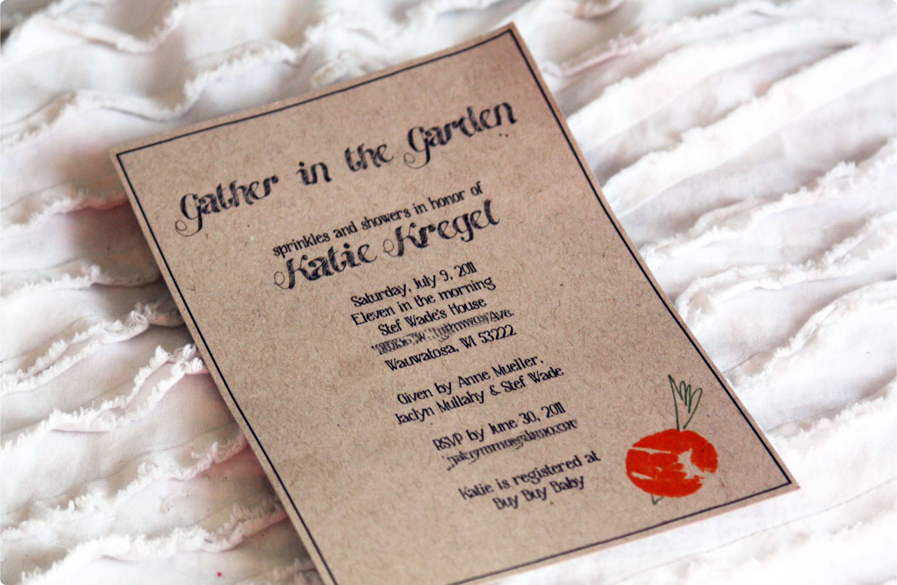 inviti per baby garden party