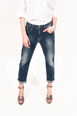 pantaloni jeans vita media carla g mamme a spillo