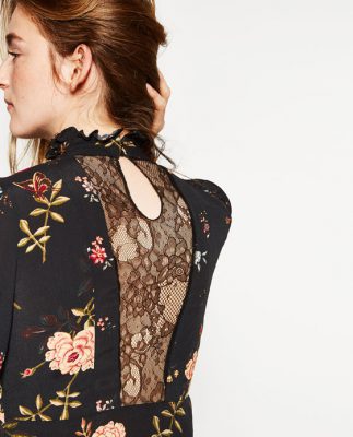minidress a fiori dietro zara autunno 2016 mamme a spillo
