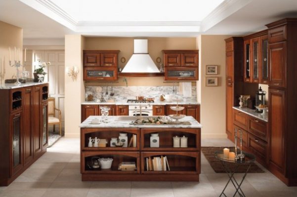cucina con isola mamme a spillo