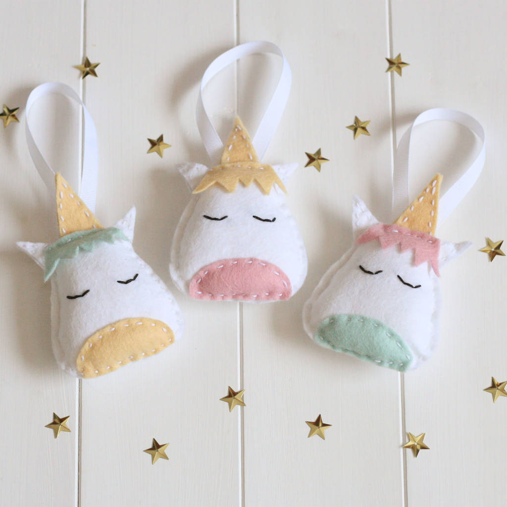 Ornamenti Per Albero Di Natale In Legno Con Stampa Di Unicorno E Arcobaleno In Legno, Decorazioni Da Appendere All'albero Di Natale A Forma Di Albero Di Natale, Ornamenti Con Corde Per Decorazioni