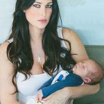 manuela arcuri con mattia mamme a spillo