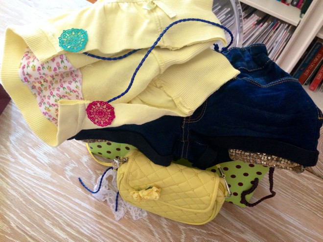 outfit bimba refashion giallo