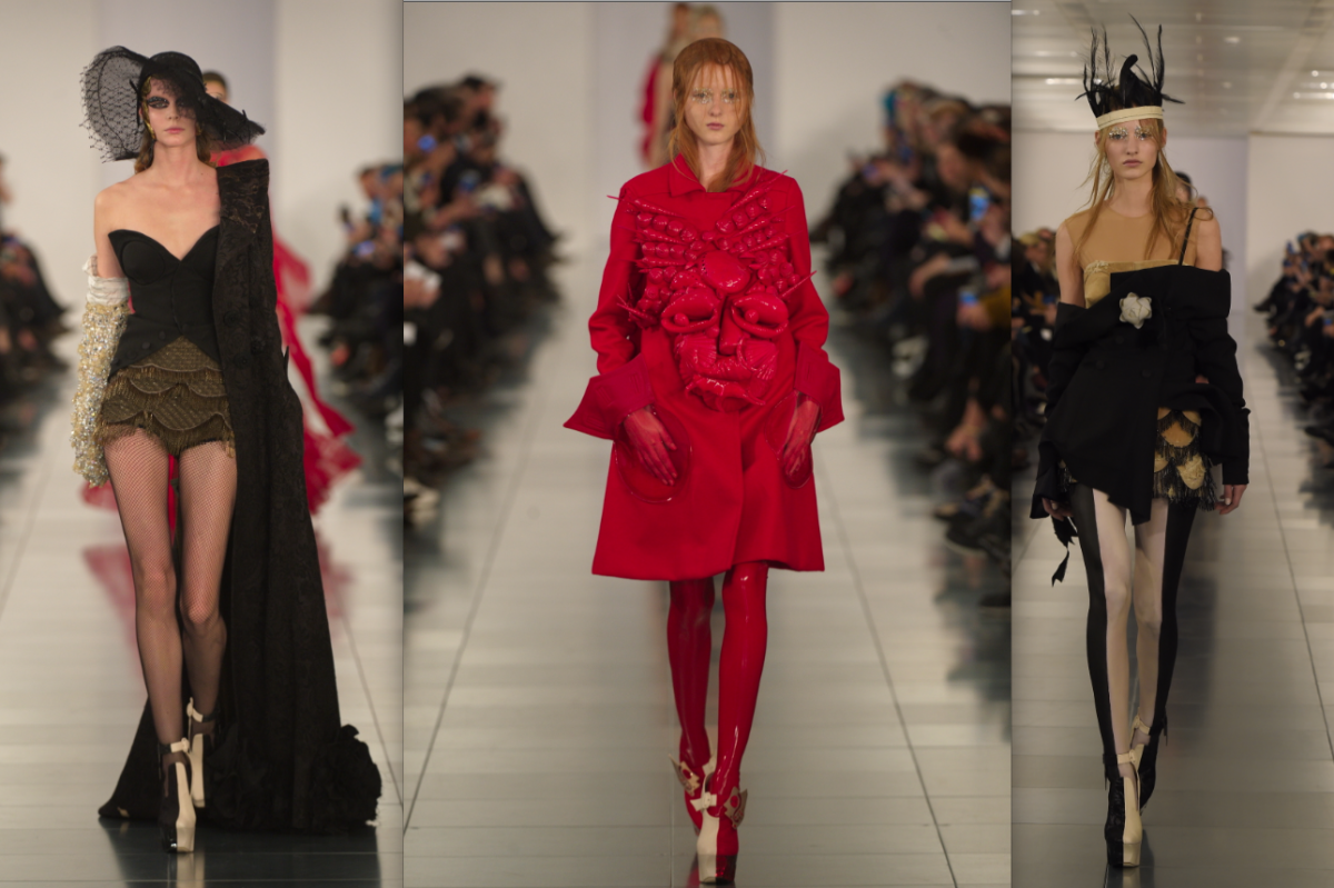 John Galliano collezione SS15 mamme a spillo