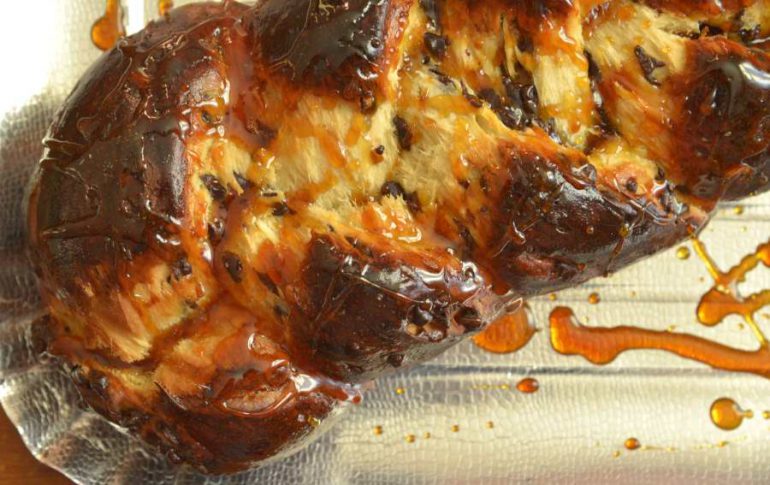 treccia al cioccolato