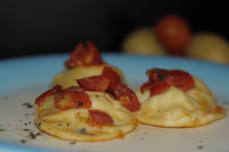 ravioli di patate e caprino