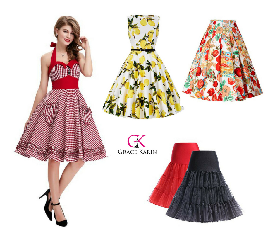 Abito Grace Karin Con Coullisse In Vita, Maniche A Palloncino, Scollo A V, Stile Svasato, Floreale, Taglia M - 2